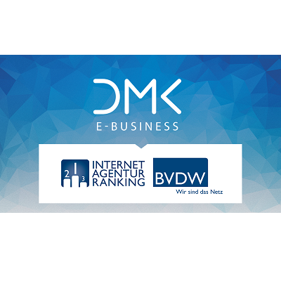 Banner zu DMK E-BUSINESS GmbH und BVDW.